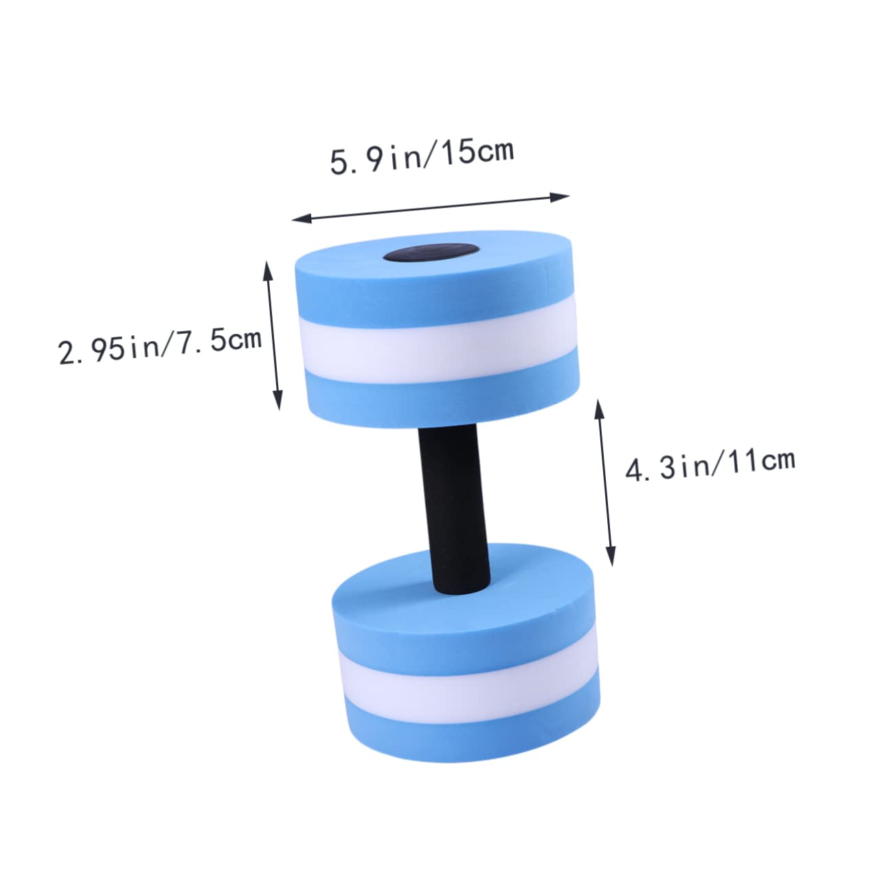 Toyvian 1Pc Eva Water Barbell for Aquatic Exercise Water Resistance Dumbbell for Pool Workouts Fun Accessory for Water Aerobics Purple Only for Strength Training