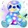 Musical LED Blue Sloth