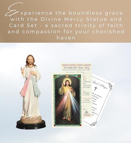 Estatua Divina Misericordia Jesús 5 Pulgadas miniatura 2