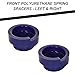 AUTOACER - Front and Rear Coil Spring Spacers – 4-Piece Polyurethane Lift Kit | 40mm / 1.6