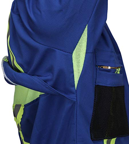Image of MCR Safety Summit Breeze Flame Resistant FR Long Sleeve Coveralls, 7 oz Cotton, Reflective, Vents, Royal Blue, 52