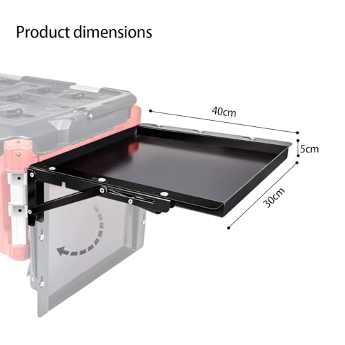 Table de travail portable pliante en aluminium avec son support à outils intégré - 7