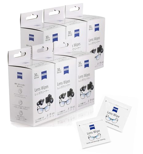 ZEISS(ツァイス) レンズクリーニングペーパー ZEISS Lens Wipes 180包 30枚入×6箱セット 個包装タイプ カメラレンズ・双眼鏡・メガネなどあらゆるレンズに 780068 【まとめ買いセット】