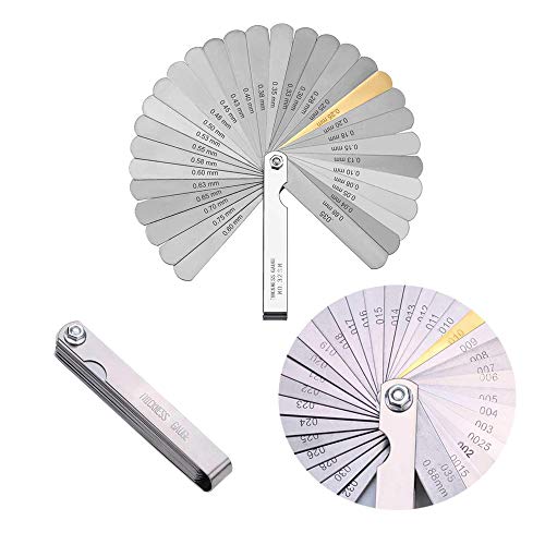 Henniu Kit de ferramentas de medição para guitarra Luthier Set Régua Understring Radius Gauge Guitar