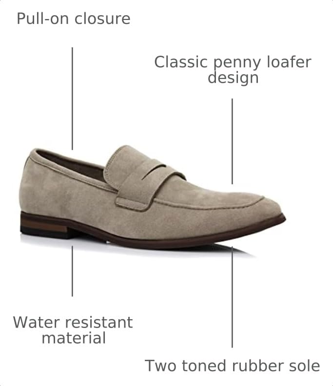 Image of Ferro Aldo Men's Loafer Collection | Classic Slip-on Penny Loafers & Driving Moccasins for Casual & Dress