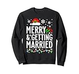 Photo Gallery merry and getting married couple matching christmas pigiama felpa Photo Gallery merry and getting married couple matching christmas pigiama felpa