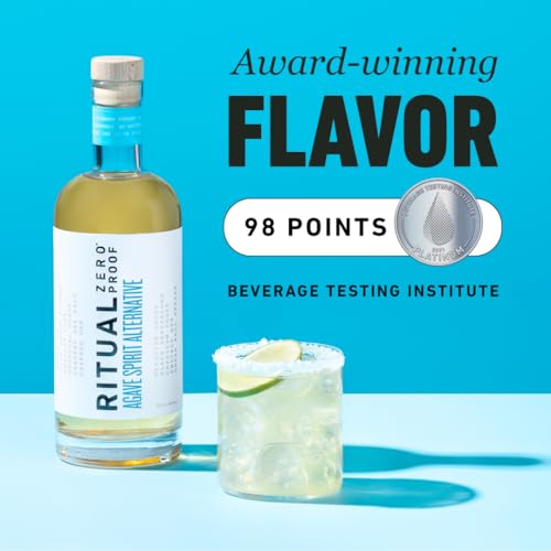 RITUAL ZERO PROOF Agave Spirit Alternative | Award-Winning Non-Alcoholic Spirit | 25.4 Fl Oz (750ml) | Zero Calories | Sustainably Made in USA | Make Delicious Alcohol Free Cocktails
