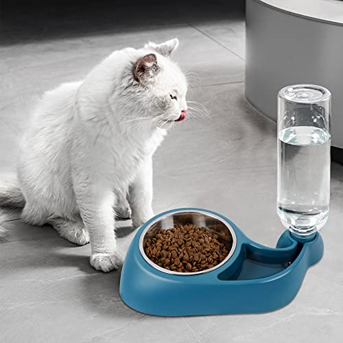 DR.DUDU Automatic Cat Feeder Bowl and Water Dispenser, Movable Dog Food and Water Bowl with Stand, Durable Food Feeder⦠- Image 7