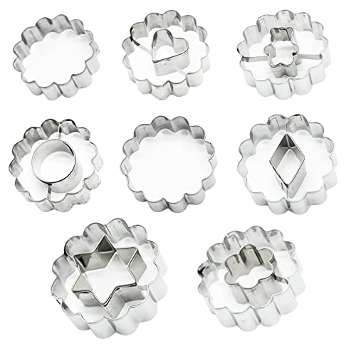 SZXMDKH Set di 8 Formine per Biscotti, Acciaio Inox Animali Stampi Biscotti, per Bambini DIY Decorazioni Dolci Biscotti Dolci Decorazioni Dolci Pasta Zucchero