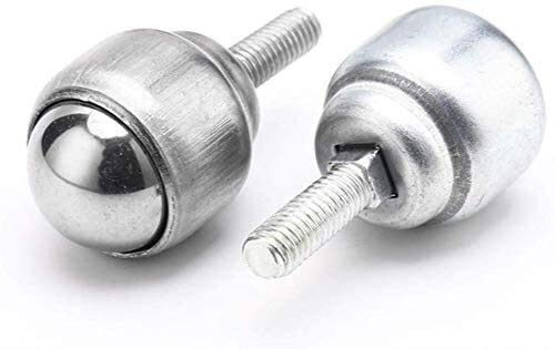 Casters 4Pcs Overall Stainless Steel Rod Universal Ball Bearing Machine Tool Universal Wheel Endless Steel Ball Wheel (Size : 12D) #TOP1