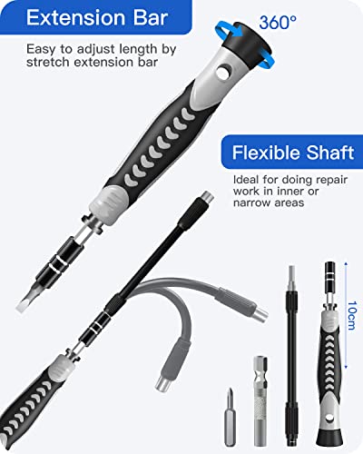 Precision Screwdriver Set, Soonan 130 In 1 Electronics Tool Kit With 120 Bits Magnetic Screwdriver Set & 10-Bit Tool Set Handy Repair Tool For Computer Phone Watch Camera Laptop Repair #TOP3