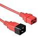 Produktbild ACT Kaltgerätekabel Verlängerung 1,2m, C19 Buchse auf C20 Stecker, IEC 60320 Netzkabel  AK5089 Rot