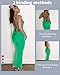 Doweha Women Backless Bodycon Sexy Cocktail Dress Summer Pastel 2025 Halter Long Semi Formal Party Spring Cowl Neck Maxi Dress Hot Pink XS