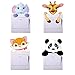Paquete de 4 pegatinas para interruptores de luz de dibujos animados de animales, pegatinas de panda, pegatinas de jirafas, pegatinas de gatos, pegatinas de elefantes para interruptores de luz.