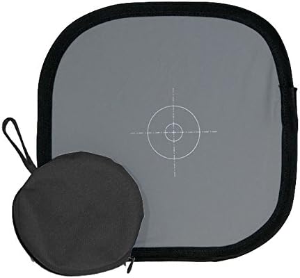 Vidpro WB-24 White Balance Dual-Sided Disc - 18% Gray Card with Target & Neutral White Panel - Collapsible & Wipe Clean Surface Reference Reflector Use in Any Lighting Condition Includes Carrying Case