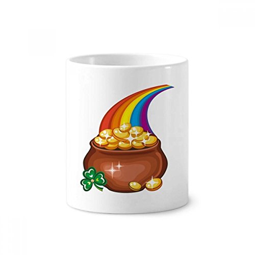 Gobelet céramique Irlande trèfle brillant tasse multi-usage 350ml pour brosses et stylos