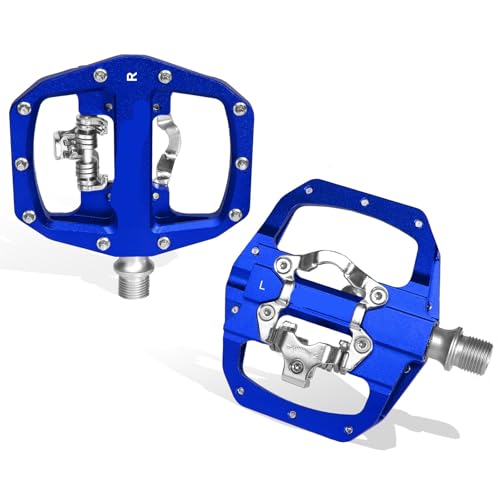 �݊���������܂�BUCKLOS�A�}�E���e���o�C�N�pSPD�f���A���Z���t���b�N�m���X���b�v�v���b�g�t�H�[���y�_��(Blue pedal)
