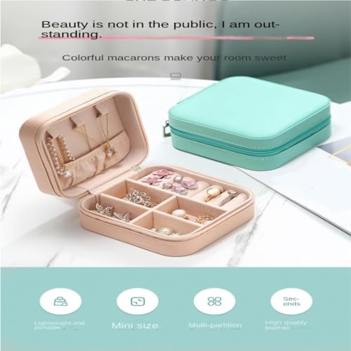 Boîte à bijoux compacte rétro élégante à offrir pour ranger les boucles d'oreilles - 7