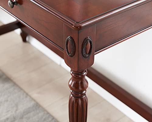 L shaped solid wood executive desk