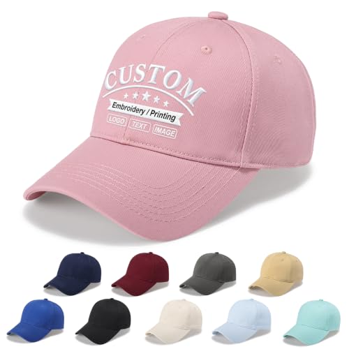 Image of Custom Hat Embroidered Printed Logo Image Text Baseball Cap for Men&Women