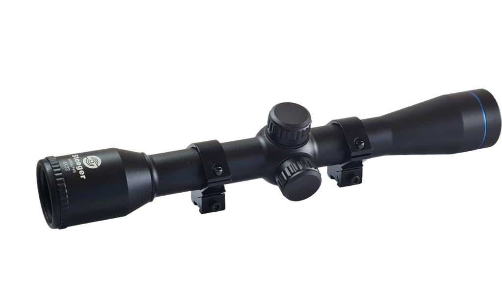 Cannocchiale Ottica ottiche per carabina Aria compressa 4x32 Stoeger da con attacchi da 11mm Ottica carabina a piombini