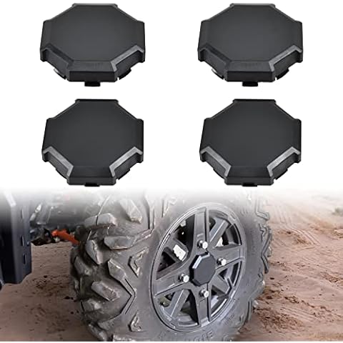 SAUTVS Tire Wheel Hub Caps for Polaris RZR XP, Black Dust Center Hub Cap Covers for Polaris RZR 900 XP 4 1000 Turbo 2014-2019 Accessories (4PCS, Replace #1522216-655) Cover
