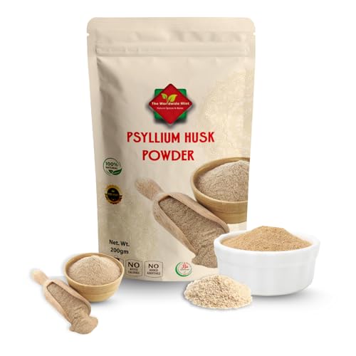 Psyllium Husk Powder 200g | 100% Pure & Natural | High-Fibre Cleanse Supplement | No Fillers, Vegan, Non-GMO | Digestive Support, Regularity & Weight Management