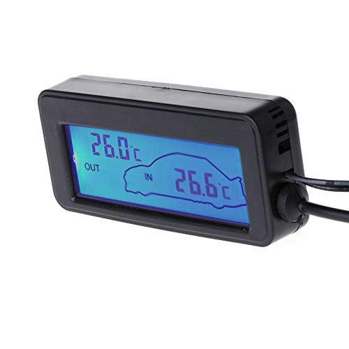 Wsdmavis 1 Pcs Mini Digital Thermometer Indoor Outdoor 12V Temperature Gauge Meter Lcd Display For Car Vehicles #TOP2
