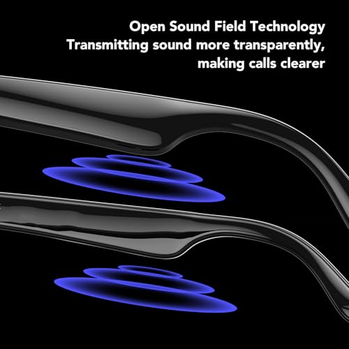 AI Smart Brille, Bluetooth -Brille mit 163 Sprachen Video Echtzeitübersetzung, IP67 Wasserabsicherung Inteligentes Sonnenbrille mit Remote Music Calls Control, für Männer Frau – Bild 4