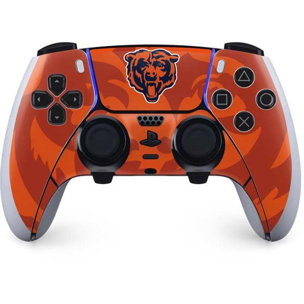 Skinit Decal Gaming Skin Compatible with PS5 DualSense Edge Pro Controller - Officially Licensed NFL Chicago Bears Double Vision Design