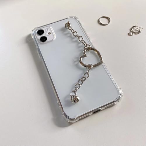 Coque iPhone anti-rayures transparente motif bracelet d'amour robuste