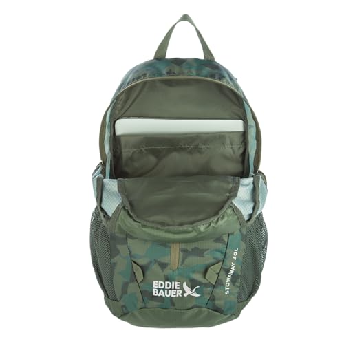 Image of Eddie Bauer Stowaway Packable Backpack | Travel | Outdoor | Lightweight | Foldable | Durable | Ripstop Polyester | 20L - Sprig Green