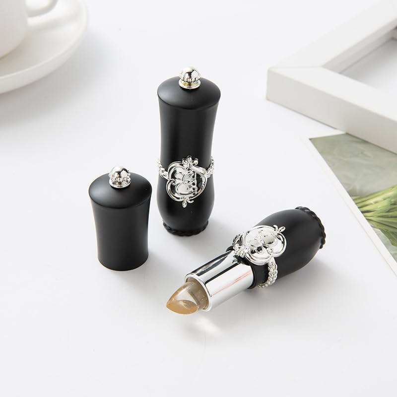 Miniatura 2 de LIPASI 6 juegos de lápices labiales de flores de gelatina de cristal, brillo labial mágico y cálido cambiante, utilizado para hidratar los labios.