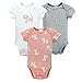 Baby Mädchen Kurzarmbody Set 3er Pack Spieler Strampler Set Sommer Jumpsuit Pyjama Baumwolle Spielanzug Niedlich Karikatur Schlafstrampler Set 9-12 Monate