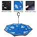 LLanxiry Windproof Inverted Umbrella, Large Reverse Umbrellas for Rain with C-shaped Handle Big Upside Down Inside Out Umbrella for Women & Men (high clouds)