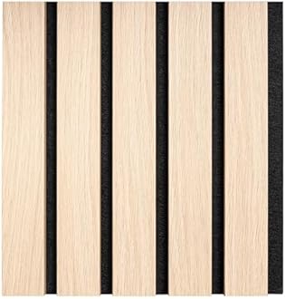 Tuda Grass Direct Premium Acoustic Wall Slatted 3D Wood Veneer Panels - Light Oak Sample