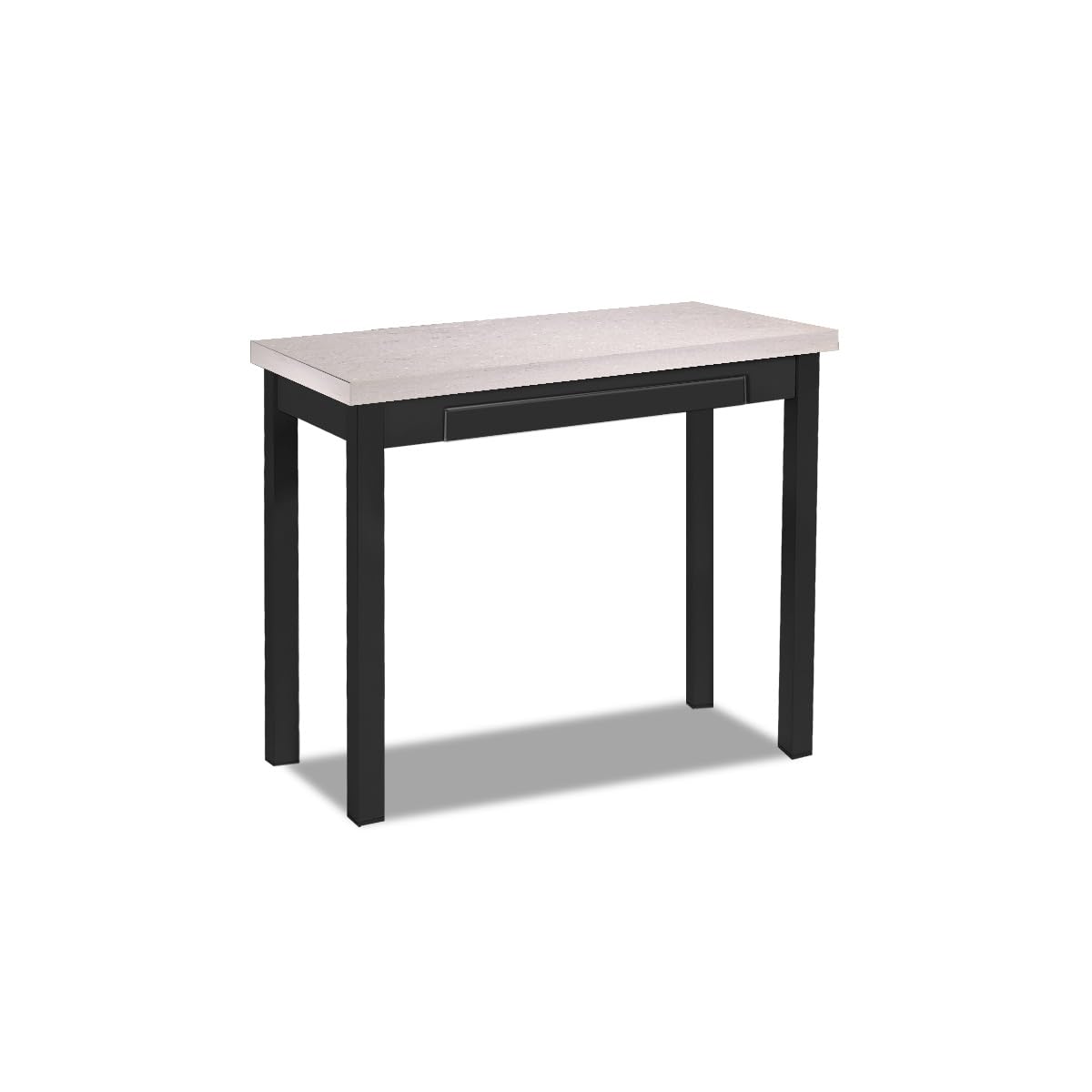 Table de cuisine type livre gain de place modulable 80x40/80x80 cm en bois ASTIMESA