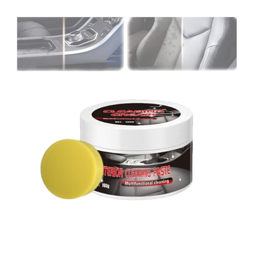Crema detergente per la Manutenzione e Il rinnovo degli Interni in Pelle per Auto, Crema riparatrice per la Manutenzione e Il rinnovo degli Interni in Pelle per Rivestimenti, sedili e mobili (1PCS)