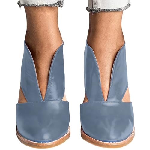 Chaussure confortable mules talon sandales été compensées légères pour femme