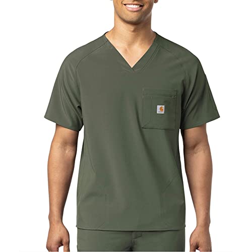 Top micro ripstop Carhartt vert basilic 3X anti-déchirure à poche