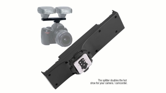 Fotoconic Triple Cold Shoe Extension Bracket, Video Light Microphone...