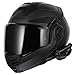 LS2 Helmets Advant X Carbon Fiber Modular Helmet with Preinstalled Sena 60S Mesh Bluetooth Headset (Matte Black - X-Large)