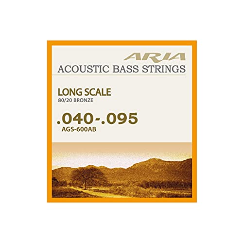 アリア アコースティックベース弦セット ARIA Acoustic Bass Long Scale Strings 40-95 AGS-600AB (1セット)