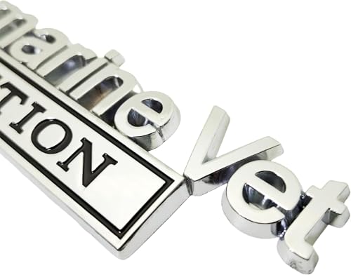 Image of 2pcs Metal Submarine Vet Edition Side Emblem Badge Sticker Decal Replacement for All Pickup Truck Car Truck Motorcycle (Silver Black)