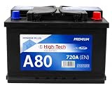 HIGH-TECH Batteria Auto Power Plus, 80 AH/720 EN Made in Italy