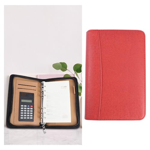 Cuaderno A6 anticaídas con calculadora y cierre de cremallera 6