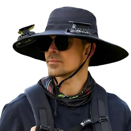 Chapeau de fan solaire pour homme idéal randonnée et plage grand bord