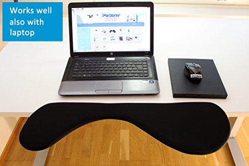 Ergonomiczna podpórka pod podłokietnik (TM) pod pachami komputera – lepsza niż podpórka pod nadgarstek do klawiatury – dobrze współpracuje z ergonomiczną klawiaturą i myszą