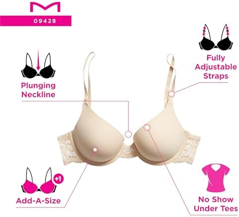 Maidenform Women's Natural Boost Demi Bra Everyday