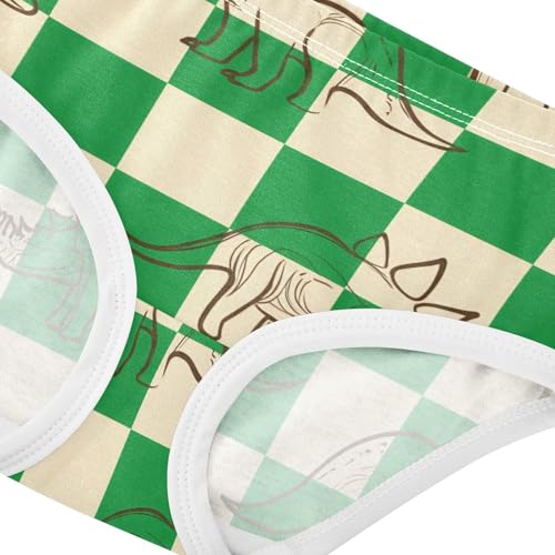 Checkerboard Green Squares Toddler Girls Underwear 2t Cotton Girl Panties Cute Fun Print Undies Kids Briefs4